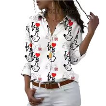Disney Mickey Mouse TWomen's Blouses Shirt