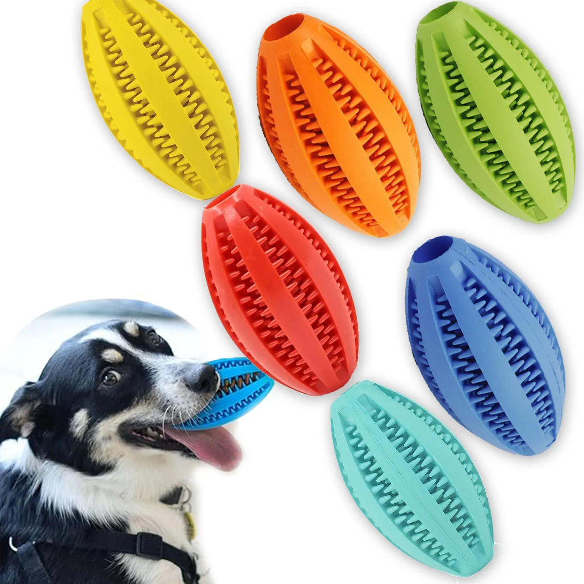 

Dog Food Chew Ball Material Interactive Food Dispensing Toy for Teeth Cleaning & Boredom Relief Safe Promotes Dental Health