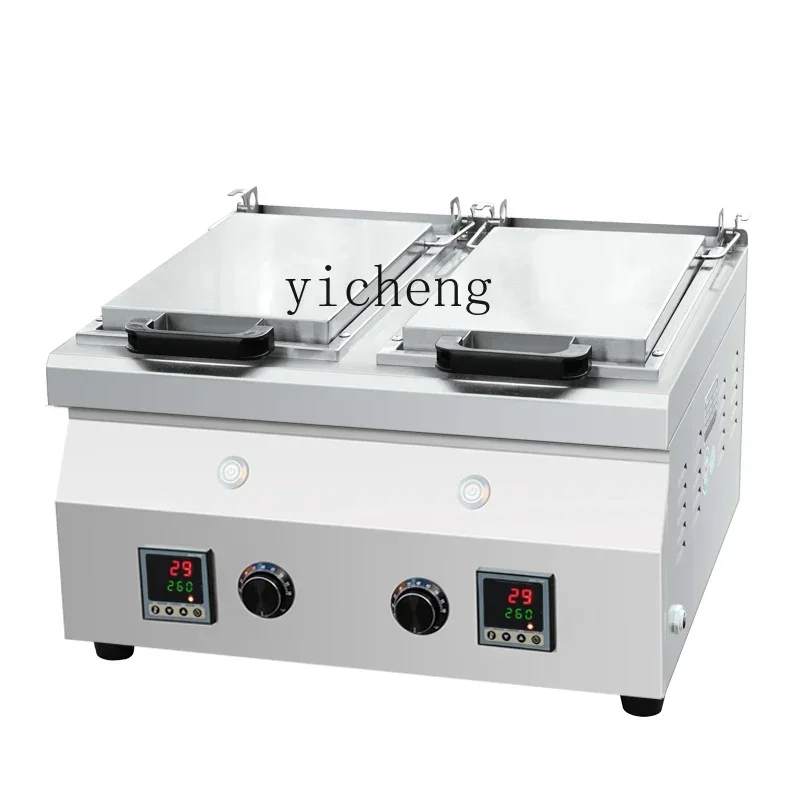 

Fried Dumpling Machine Commercial Electric Heating Pork Bun Braising Pan Square Gas Desktop Fried Dumpling Stove