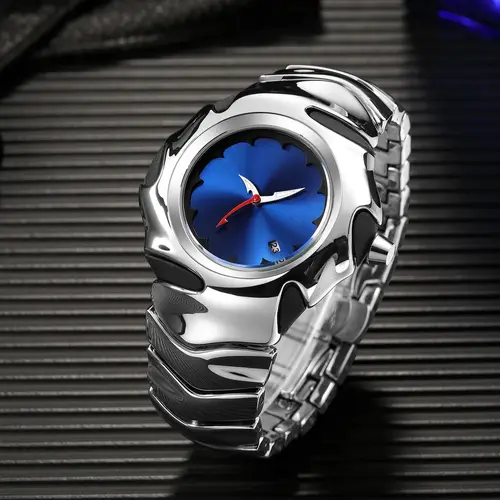 Imagen 2 del producto Reloj Vintage personalizado creativo y2k Alien Blade para hombre, luz nocturna, función de calendario resistente al agua, reloj de cuarzo estilo Ins para hombre