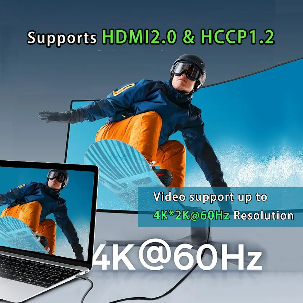 Przedłużacz światłowodowy Mini 4K HDMI, nadajnik-odbiornik światłowodowy HDMI1.4a / 2.0 do 300 m, konwerter światłowodowy HDMI 4K@30HZ/60Hz,