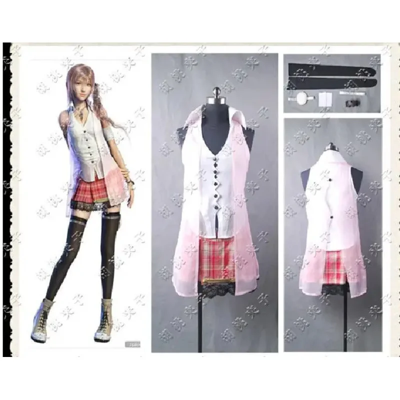 Final Fantasy XIII FF 13 Serah Farron Cosplay Costumes