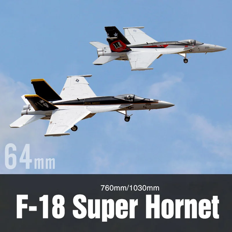 

Freewing Remote Control Model F-18 Super Hornet 64mm Ducted Fan Simulation Electric RC Airplanes Adult Toys Gifts