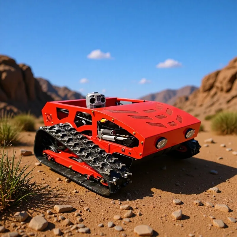 

New Type Remote Control Lawn Mower Crawler-type Orchard Grass Chipper Lawn Mower Hybrid Motor and Electric Equipment Tosaerba JT