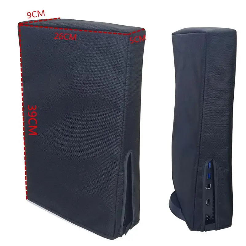 1pc Nylon Dust Cover With Dust Plug For Ps5 Anti Scratch Soft Neat Lining Dust Guard For Ps5 Console Protective Cover