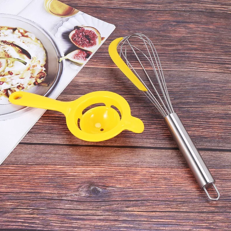 Stainless Steel Balloon Wire Whisk With Silicone Spatula, Egg Whisk For Mixing Whisk, For Stirring / Cooking Baking