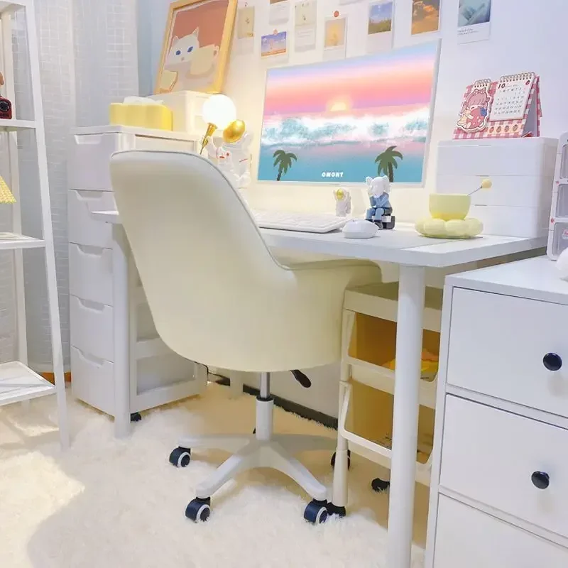 Comfortable Sedentary Dormitory Computer Chair Home  Study Desk Office  Girls Bedroom Makeup