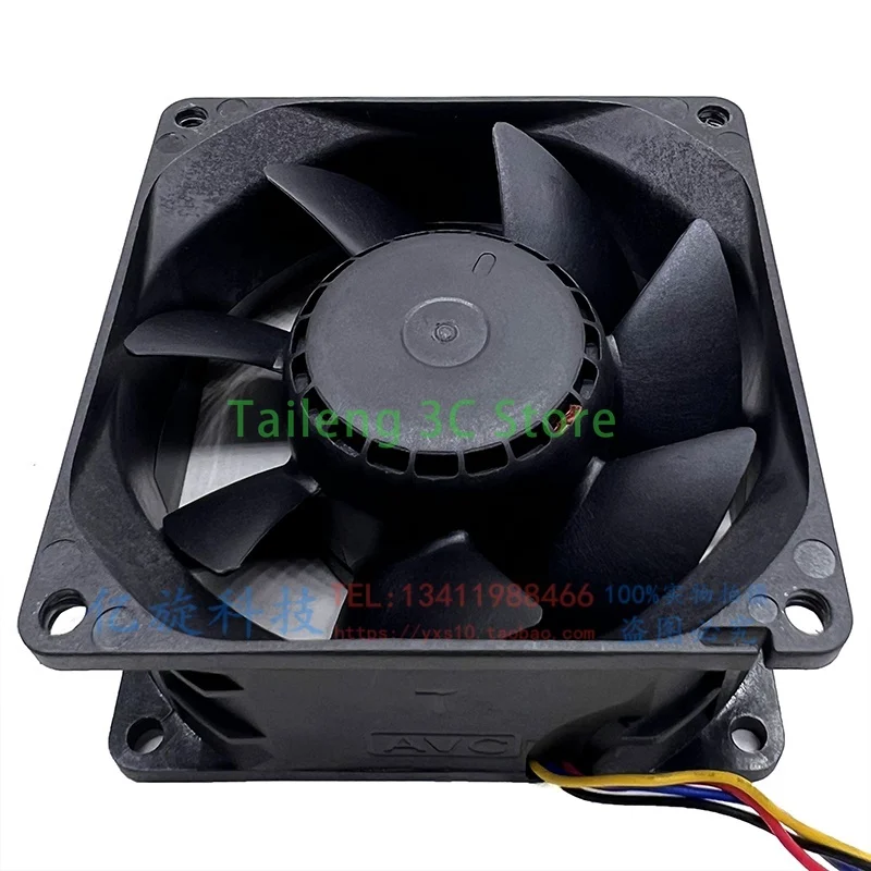 Original para AVC DATA0838B8S 8038 80*80*38mm DC 48V 0.48A ventilador de resfriamento axial de 4 pinos