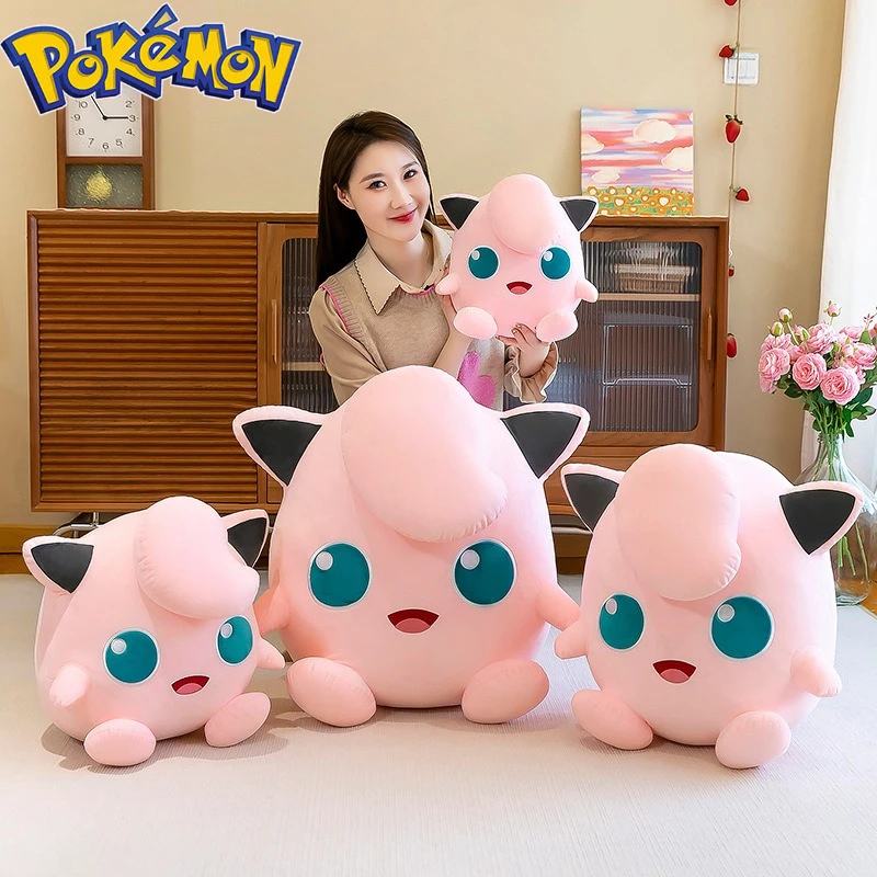 30/40/50 سنتيمتر حجم كبير البوكيمون Jigglypuff أفخم Kawaii الكرتون أنيمي بلوشيز وسادة دمية ناعمة محشوة بلوشي هدايا الأطفال #2