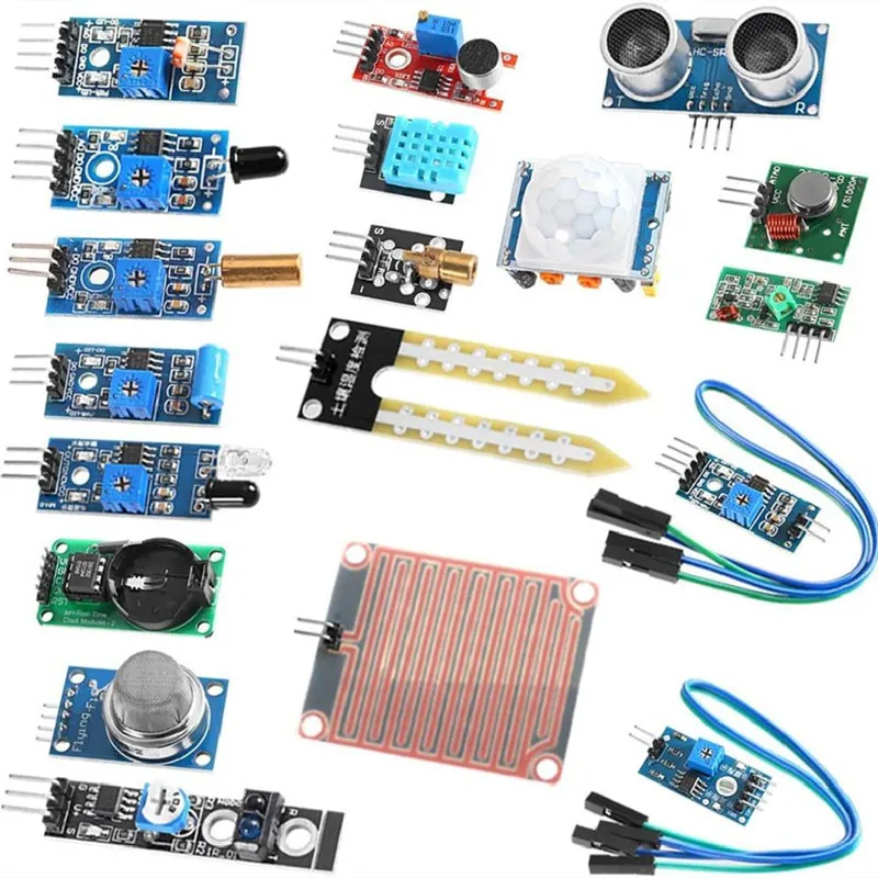 RaspberryPiセンサーKit16Species37-Beginnerのセンサースーツの紹介。1b/4bに適用され、適用されます。