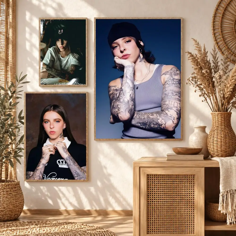 Rapper Y-Young Miko Poster Stickers Self-Adhesive Mural Wall Art Decals for Bedroom Living Room Home Painting Decor Gift