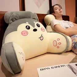 Cartoon Husky stabilizator lędźwiowy poduszka duża tylna poduszka do czytania krzesło Sofa Tatami leniwa poduszka