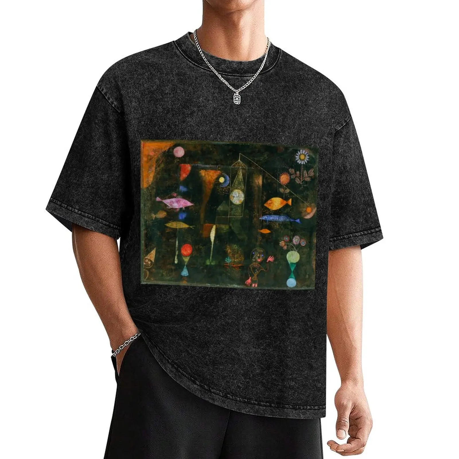 Paul Klee - Fish Magic - BigArt T-Shirt summer clothes oversized t shirt blanks black t-shirts for men