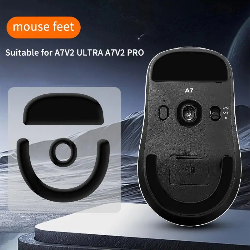 1Set Mouse Skate Feet Pad For Mchose A7V2 Ultra/A7V2 Pro Superlight Mouse Mouse Non-slip Foot Stickers Replacement Mouse Foot