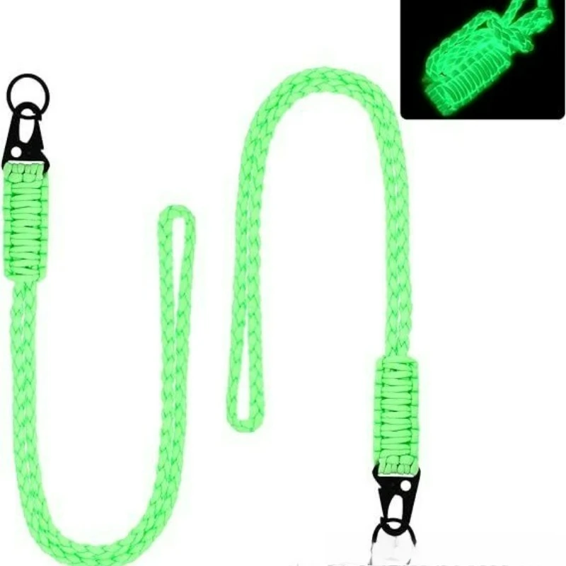 

Heavy-duty Woven Luminous Seven-core Paracord Lanyard Neck Strap for Outdoor Emergency, Wear-resistant Survival Safety Rope
