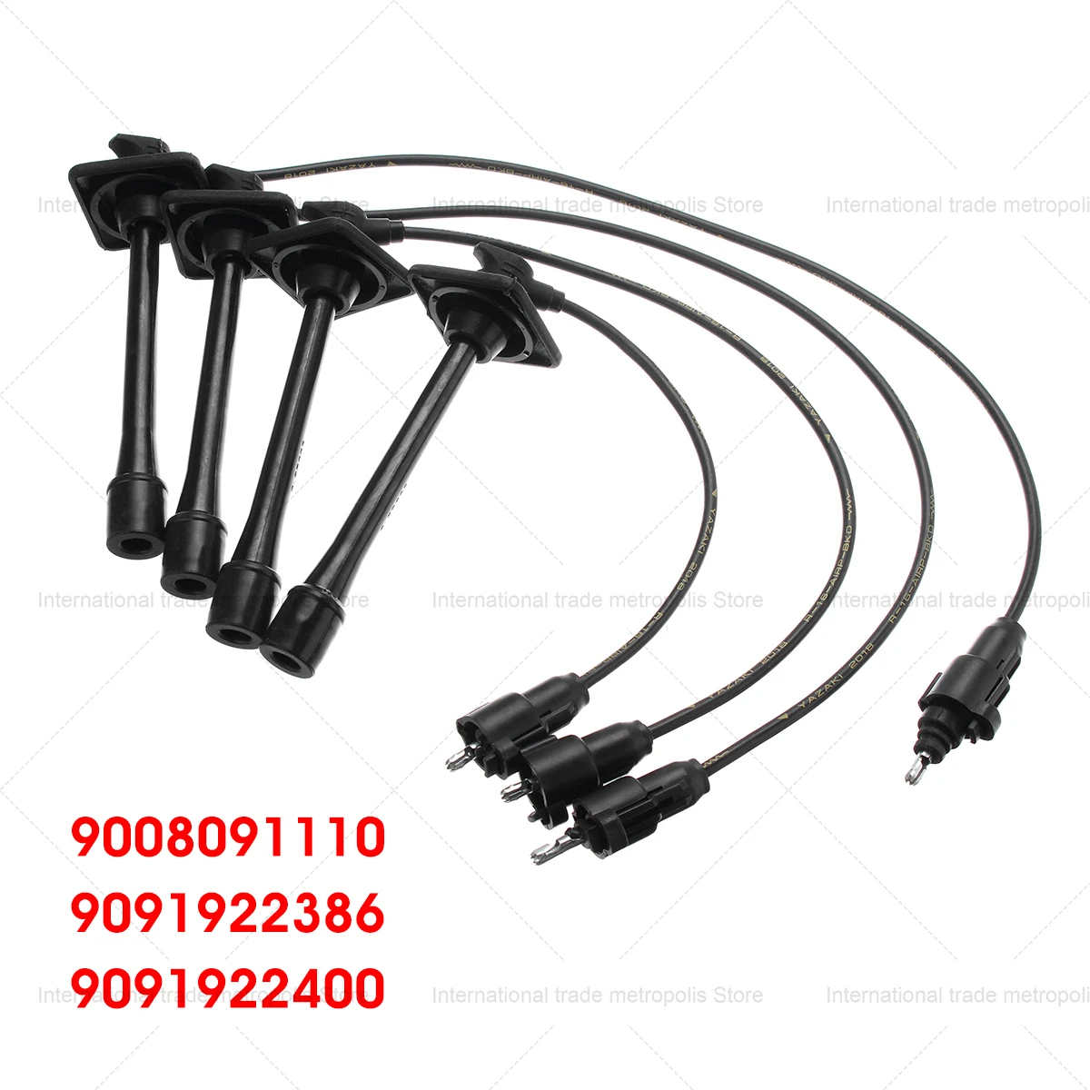 Ignition Spark Plug Wires Set for 1997-2001 Toyota Camry Solara Rav4 2.2L 90080-91110 90919-22386 90919-22400