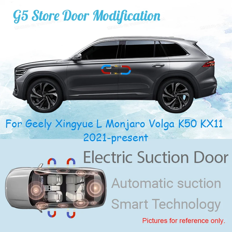 Para Geely Xingyue L Monjaro Volga K50 KX11 2021-2026, Puerta Eléctrica con Succión, Cierre Asistido por Energía, Función de Cierre Suave