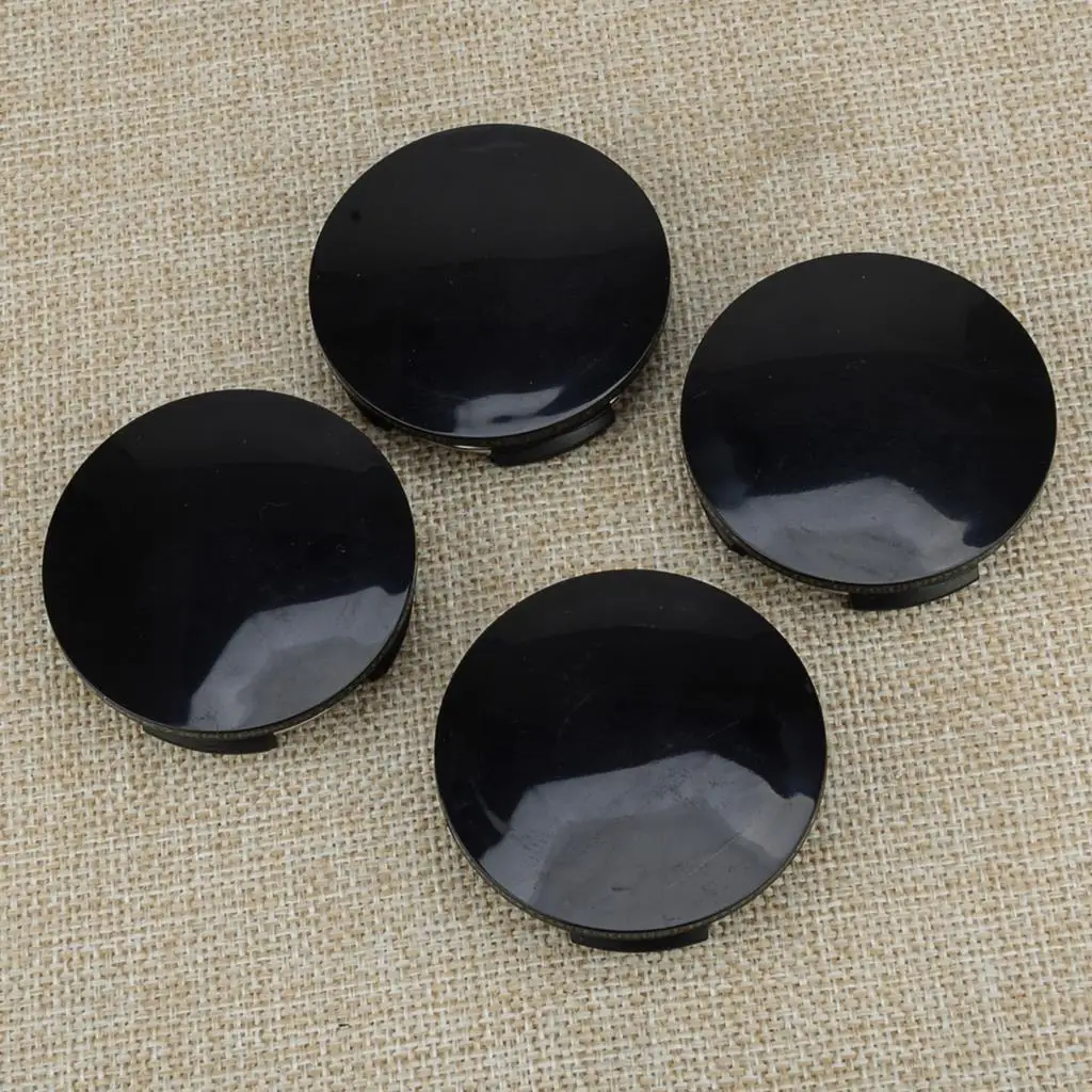 ABS Car Universal 4pcs 57mm Wheel Center Hub Cap Cover Black