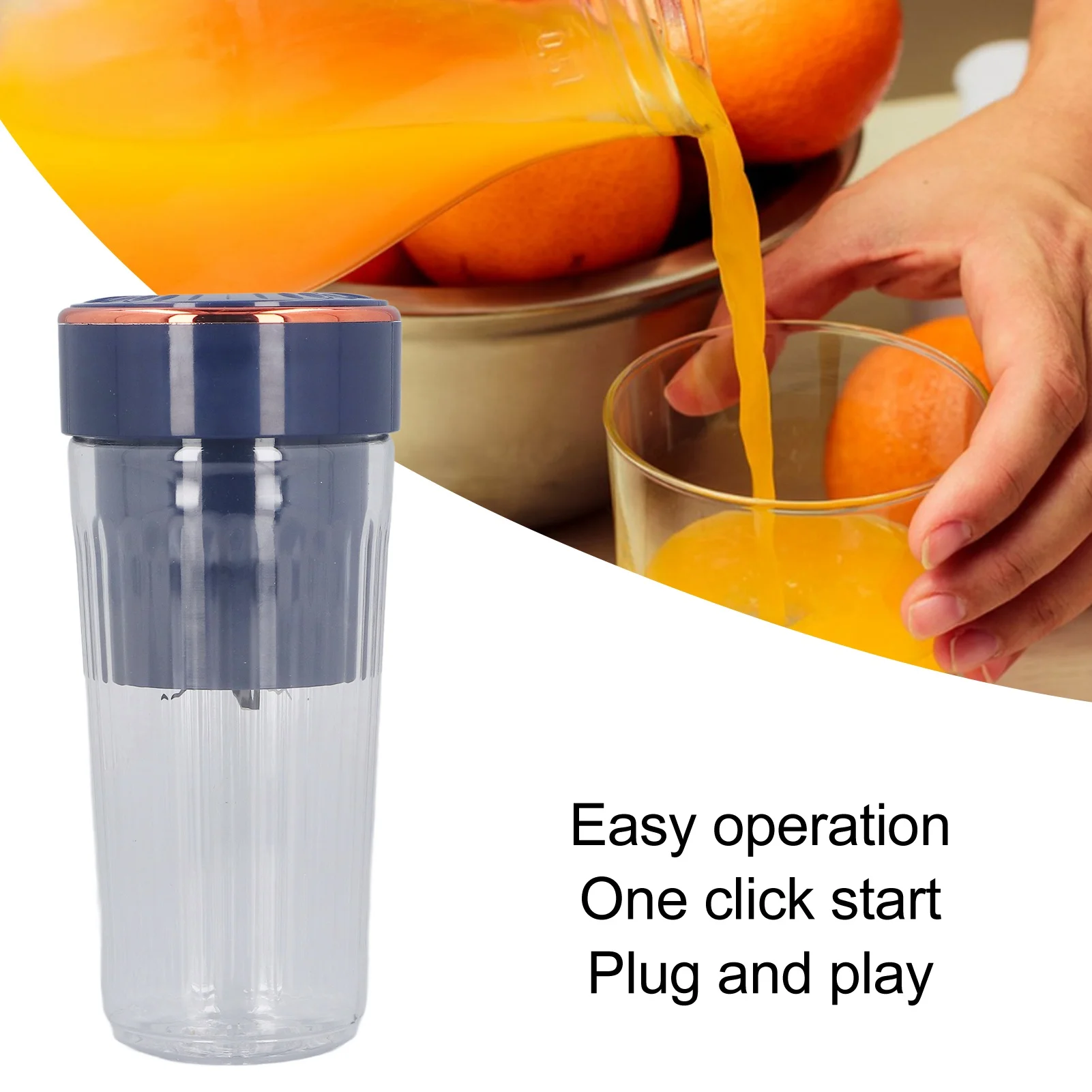 خلاط كوب لصنع العصائر اللاسلكي الصغير المحمول، 6 شفرات، صانع عصائر متعدد الوظائف للفواكه والمزيد من أدوات المطبخ