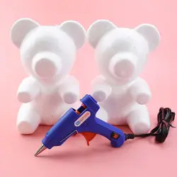 20cm/30cm Artificial Flowers bubble Teddy Bear of Roses Mold DIY Gifts Polystyrene Styrofoam Wedding Valentine's Day Present