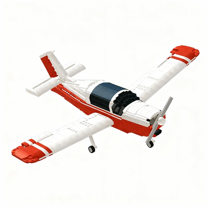 1178 Piezas MOC Morane Saulnier MS B, Bloques de Construcción de Modelos, Juguete de Arquitectura, Regalos de Navidad, Cumpleaños, Idea de Regalo para Niños, Educación Infantil