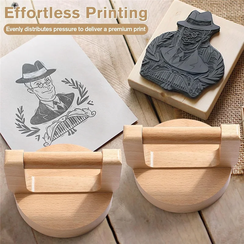 TKOH-2 Pack Baren لصناعة الطباعة، للاستخدام المريح، مثالية لطباعة الكتل، Linocut، الصياغة، سجل القصاصات