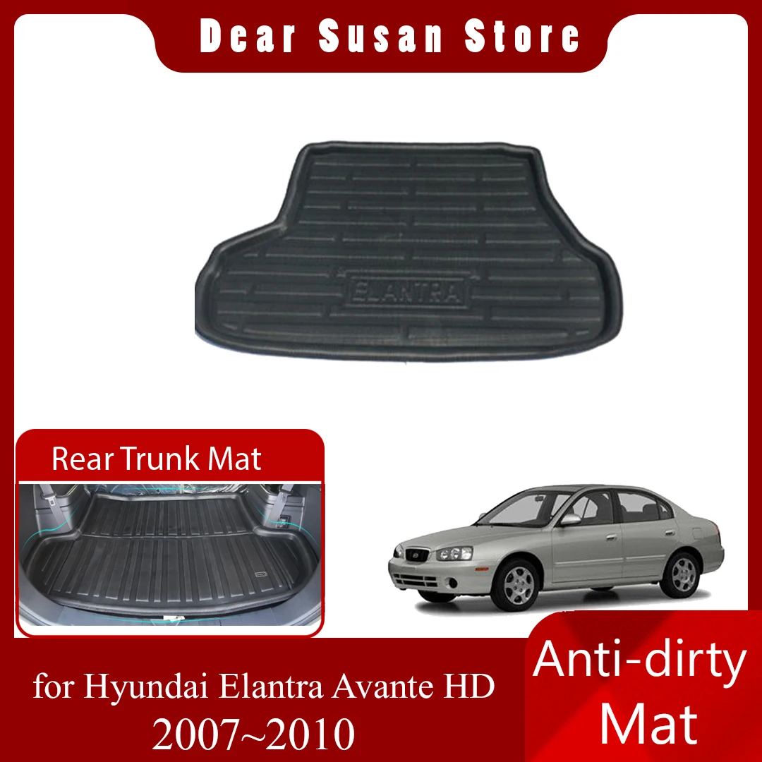 Car Special Rear Trunk Mat for Hyundai Elantra Avante XD 2000~2006 2001 Luggage Waterproof Rug Pad Space Liner Cover Accessories