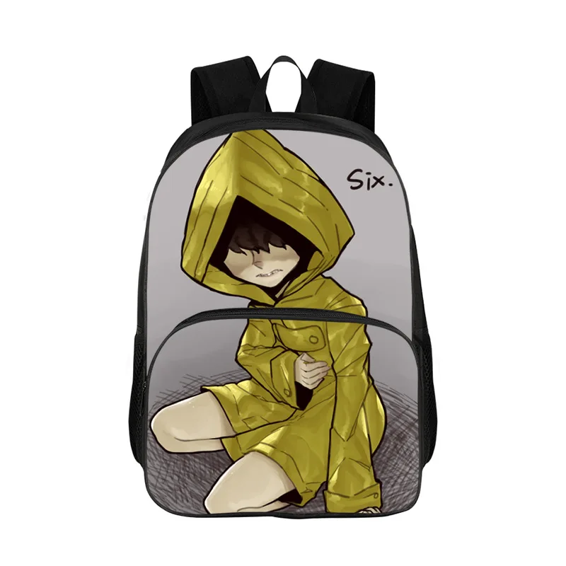 

Elementary Kid Fashion Little Nightmares Knapsack-Multifunction Durable Backpack-Large Capacity Daypack for Boys