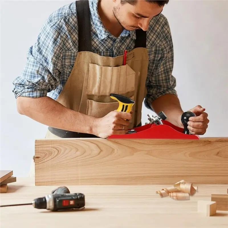 AB42-Woodworking For DIY Door Installation Hand Planer With 2 Inch Blade Adjustable Smoothing Wood Plane Trimming Tool