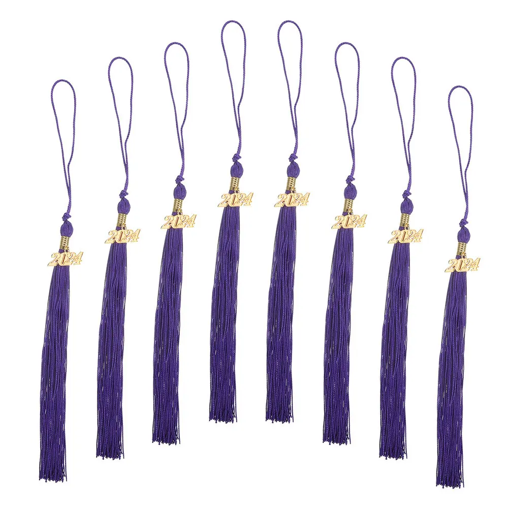 8Pcs Graduation Hat Accessories Classic Tassels Pendants for Graduates 2024 Decoration Graduation Caps Supplies - view 5
