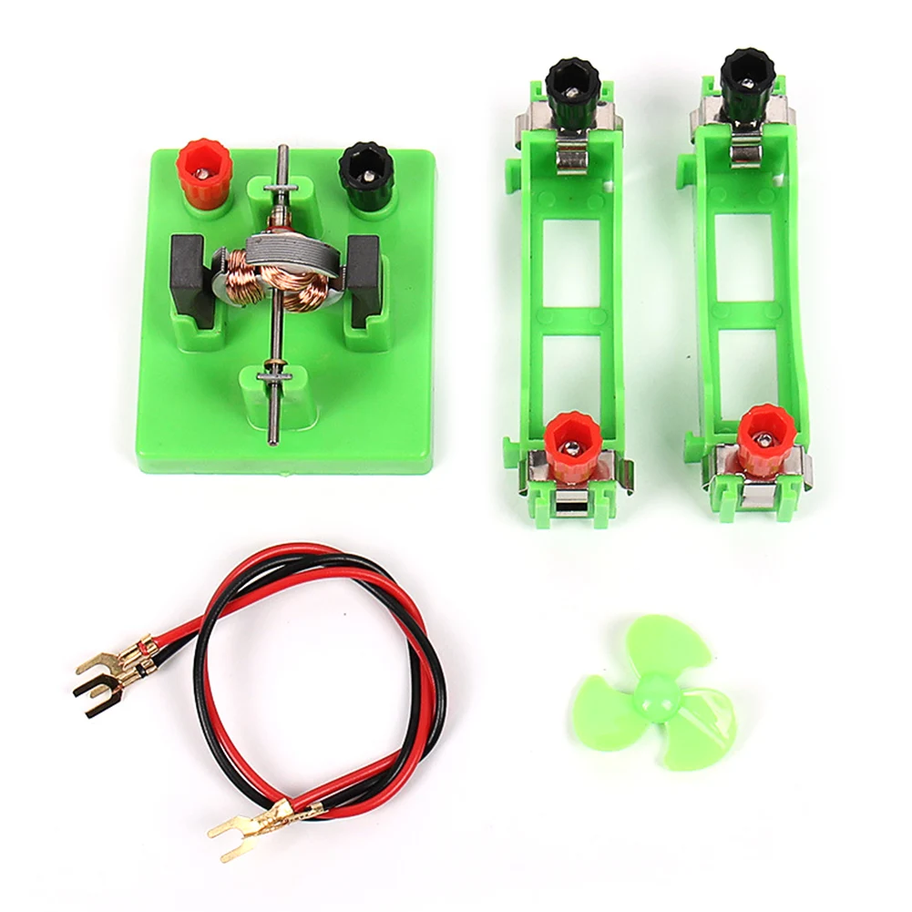 نموذج محرك مباشر مباشر مع مروحة تجربة الدائرة المادية أداة طفل التعليم الإدراك التدريب العملي على القدرة اللعب