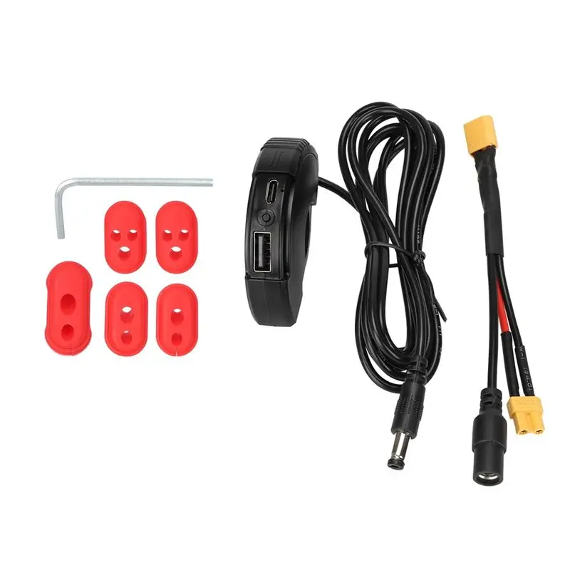 

NEW HOT In Stock-Waterproof Socket Type-C Phone Bracket Electric Scooter Fast Usb Power Adapter With XT30