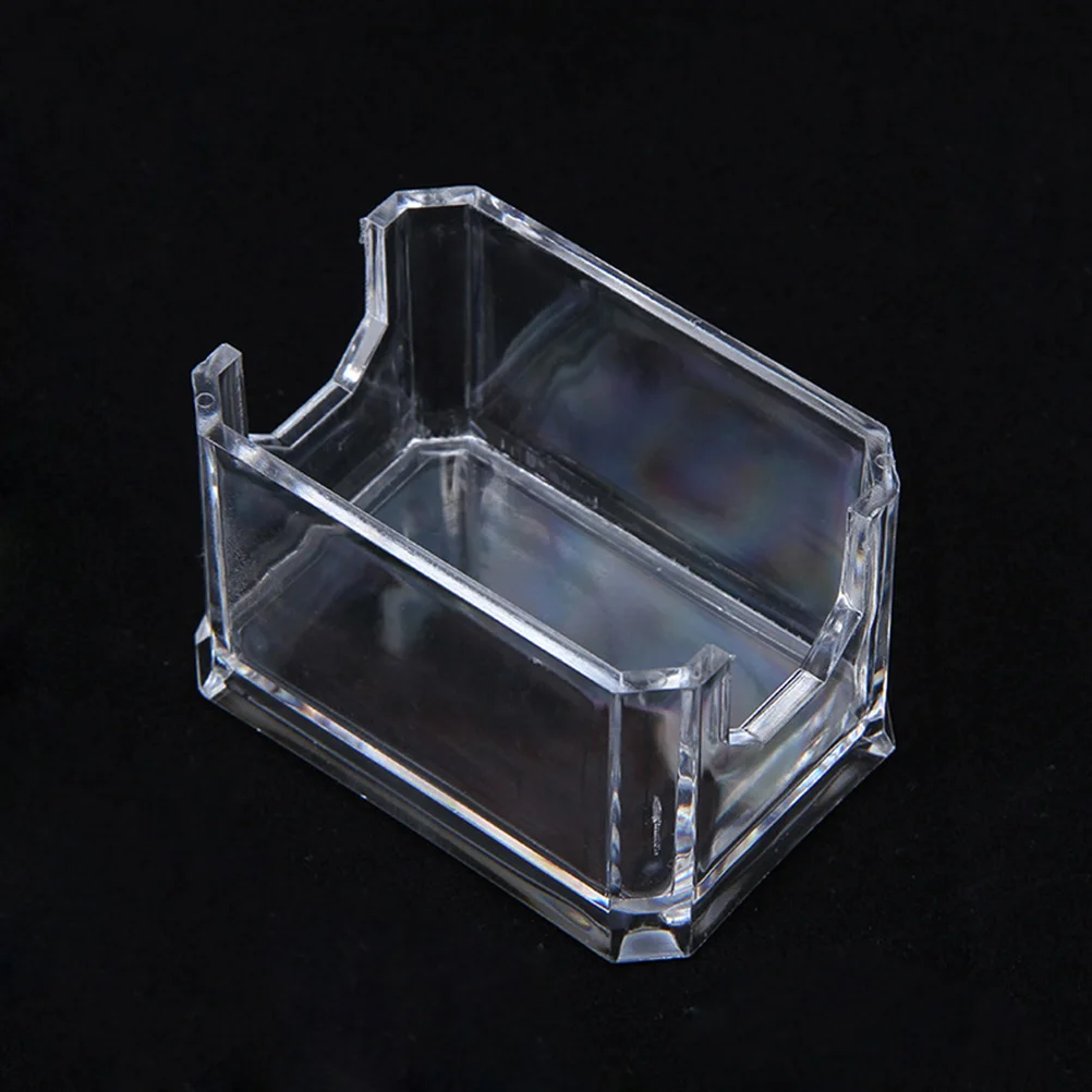 

6pcs Transparent Acrylic Coffee Bag Box ganizer Storage Container for Sugar Packets Tea Bags Display Case Condiments
