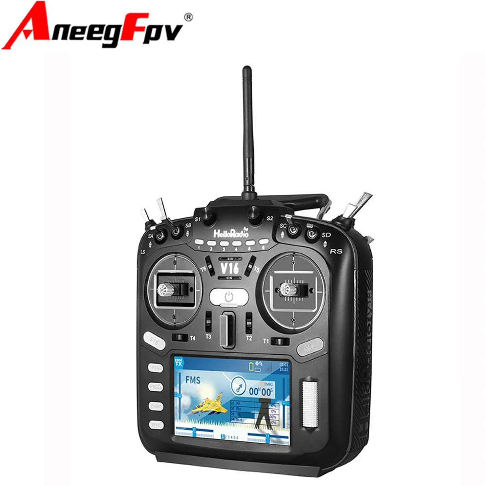 

HelloRadio V16 PRO Multi Protocol Remote Control High-frequency Head EDGTX Touch Screen Radio Transmitter for RC FPV Drone