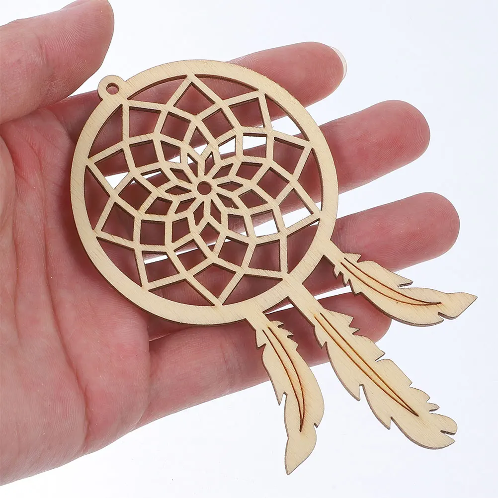 

10 Pcs Dream Catcher Boho Home Decor Wooden Ceiling Pendant for Bedroom Wall Dorm Kids Wind Chimes Hanging