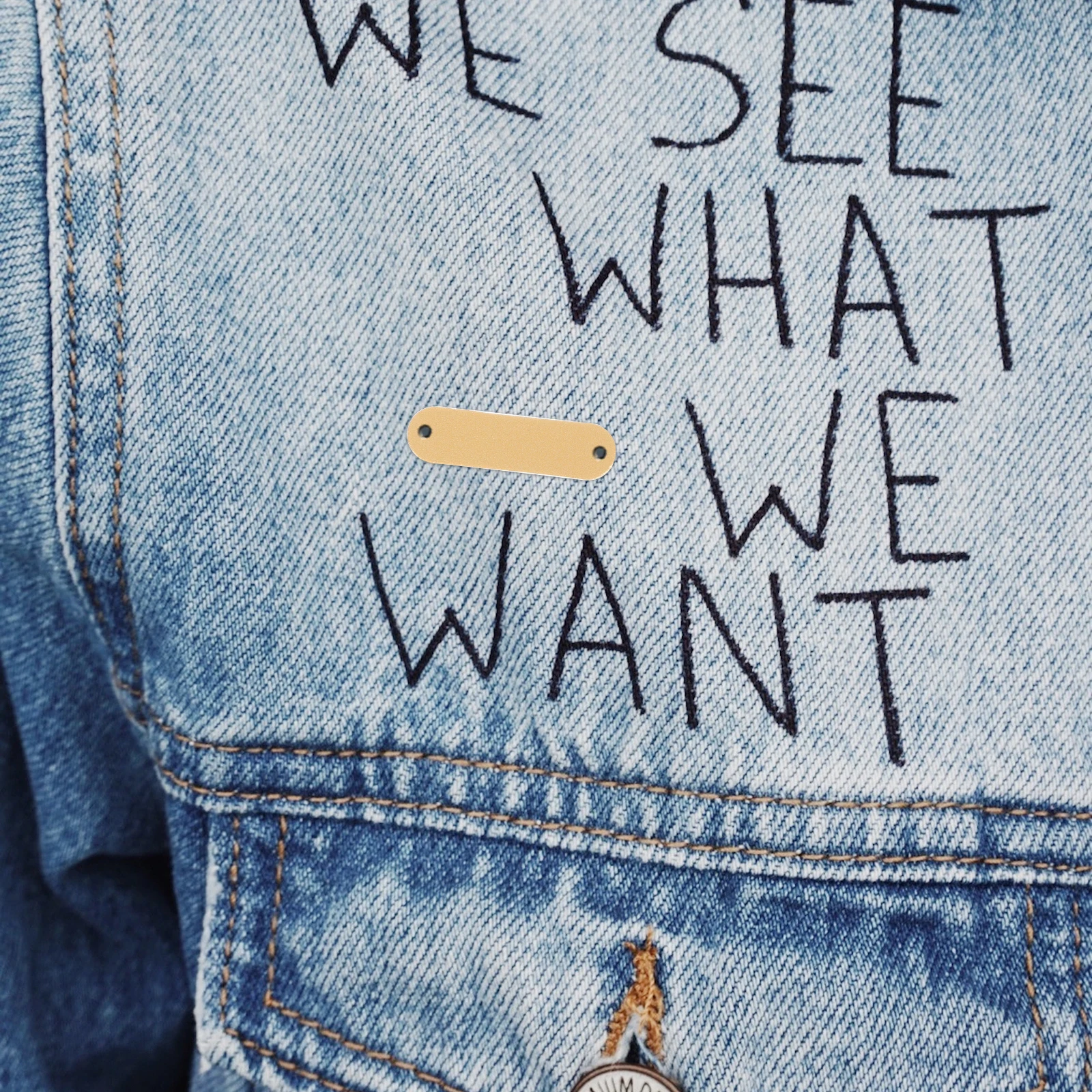 

100Pcs PU Label Blank Tags for DIY Clothes Tag Craft Projects Garment Sewing Decoration Accessory Tag