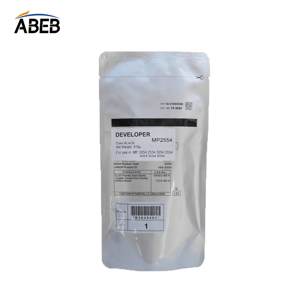 1PCS For Ricoh MP2554 MP3554 MP3054 MP4054 MP5054 MP6054  Developer Powder High Compatible  Premium Quality Developer 315g