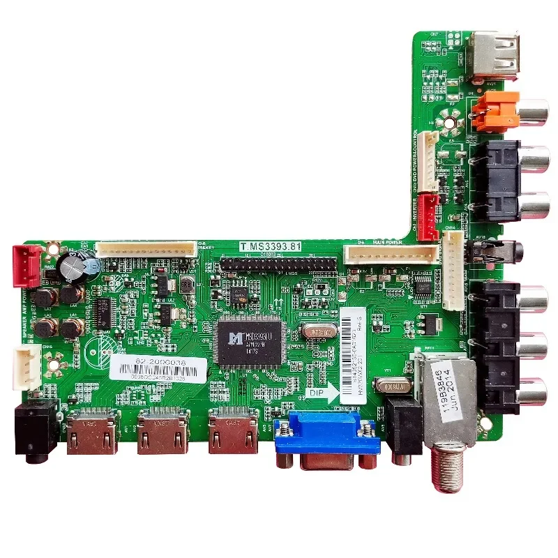for T.MS3393.81 Split TV motherboard requires standby 5V 5V 12V for SCEPTRE TV 1920X1080