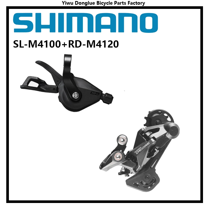 Shimano Deore M6000 SL+RD SL-M4100 RD-M4120 10 Speed Shifter Lever Rear Derailleur For MTB Mountain Bike Bicycle Accessories