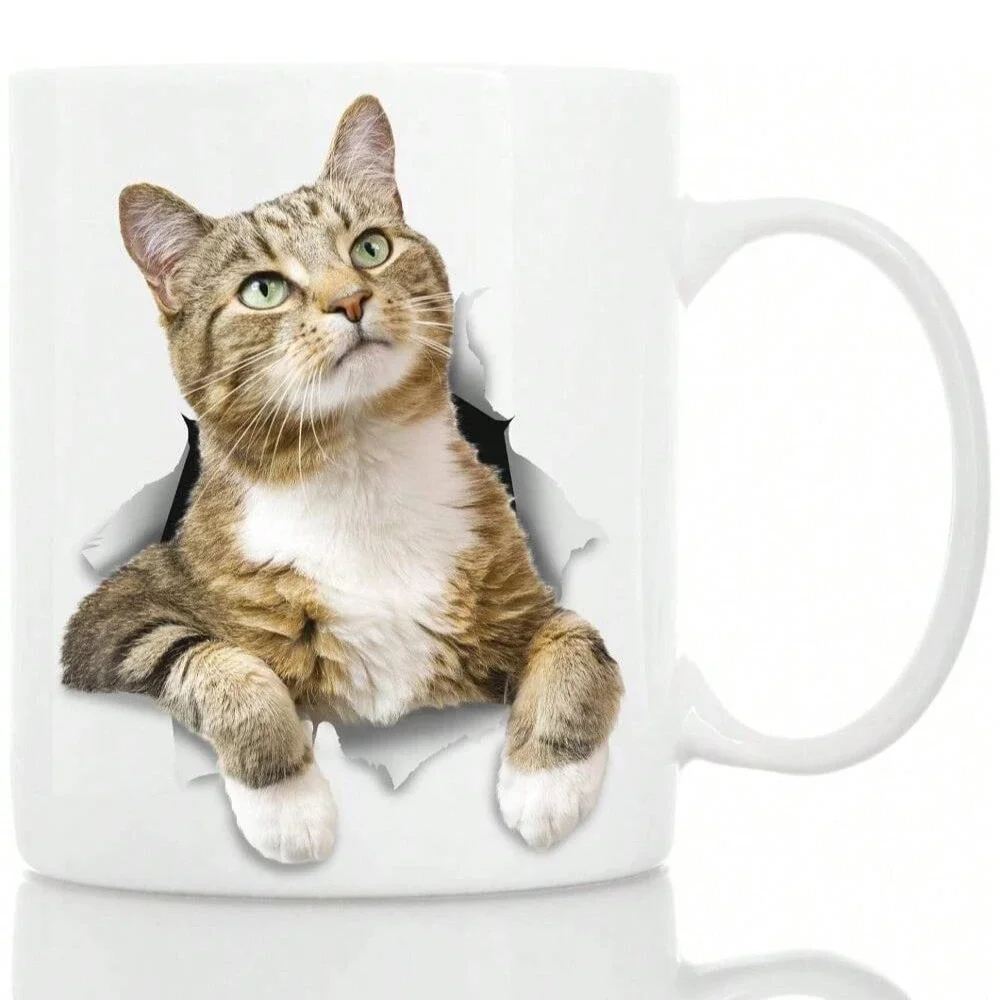Home Daily White Ceramic Printed Coffee Mug 11 oz Drinking Wate Cup Funny Festival Gift for Friends,Family and Friends Best Gift