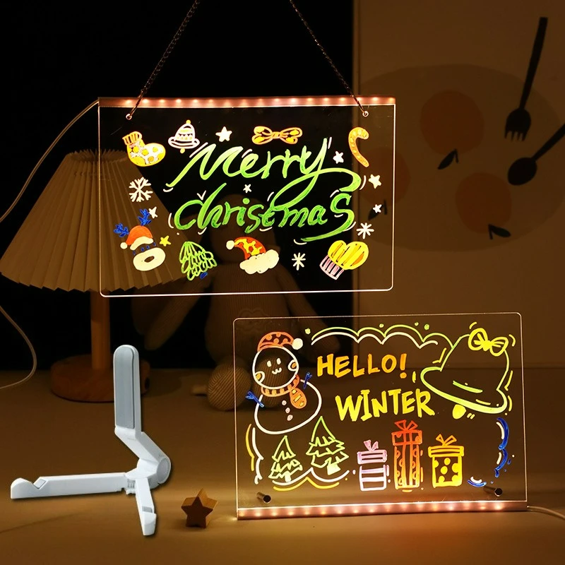 prancheta-de-desenho-brilhante-graffiti-placa-de-mensagem-fluorescente-boardoar-montavel-na-parede-autonomo-placa-de-exibicao-brinquedo-de-natal