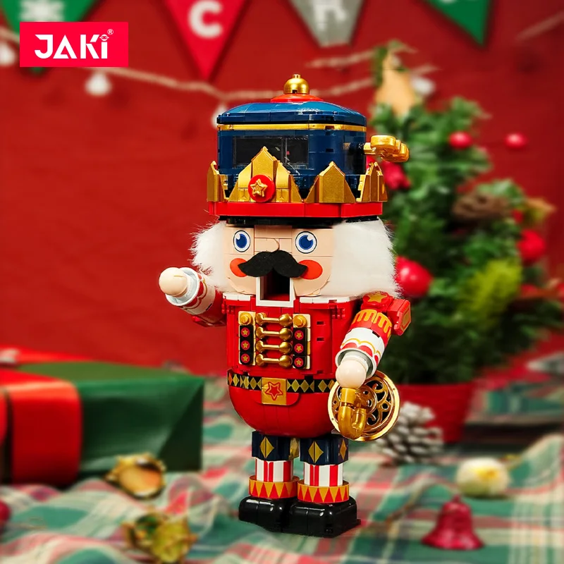 

JK8225 Christmas toy series Walnut Prince creative model decoration pieces boys children building blocks Christmas DIY toy gifts