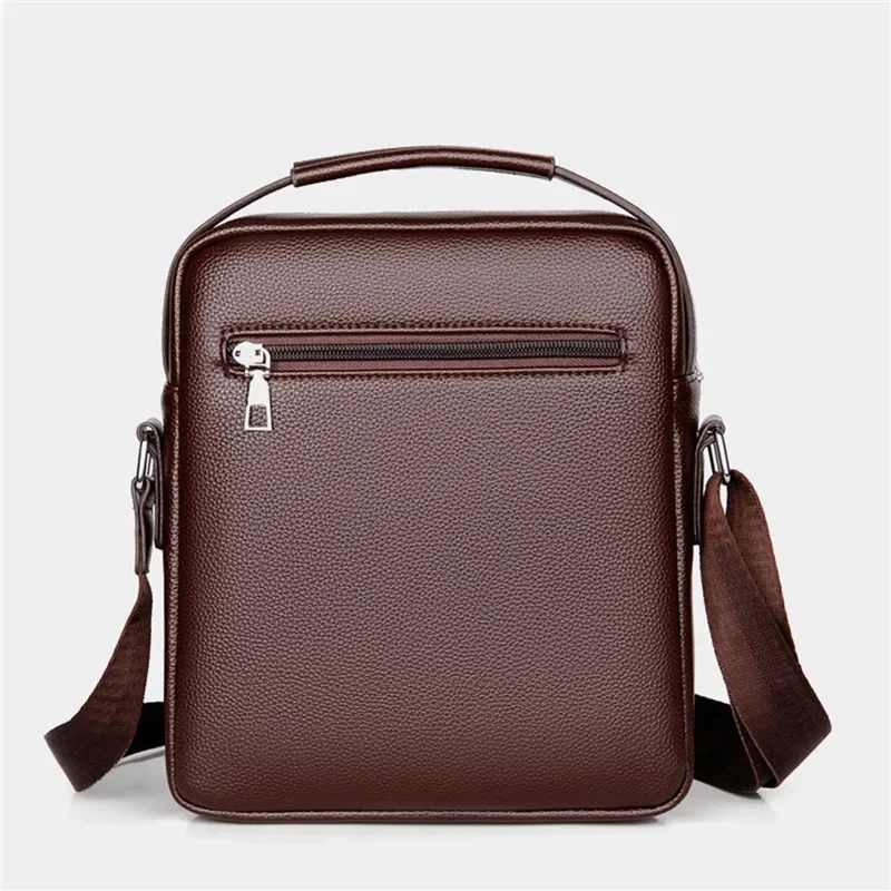 Weixier-Bolsas de ombro crossbody masculinas, bolsas vintage impermeáveis, bolsa de couro PU de grande capacidade, sacola mensageiro homem