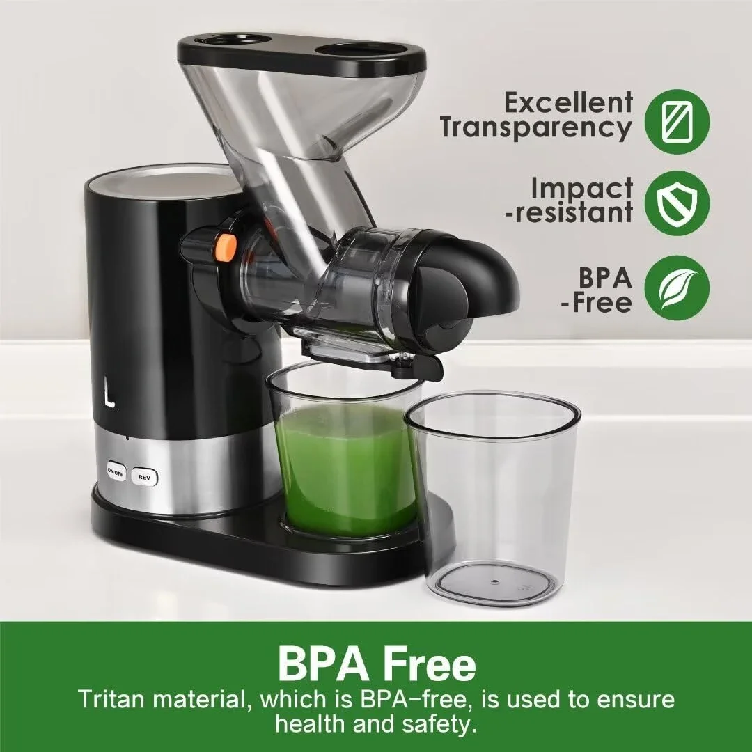 Pequena imprensa fria mastigando Juicer máquina, legumes e frutas, único serviço, uso diário