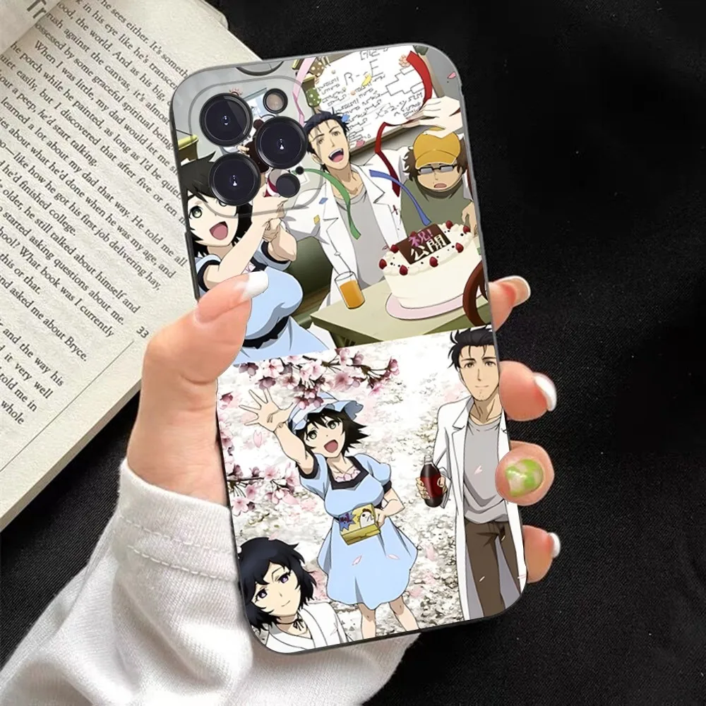 Steins Gate Phone Case For iPhone 15 14 11 12 13 Mini Pro XS Max Cover 6 7 8 Plus X XR SE 2020 Funda Shell