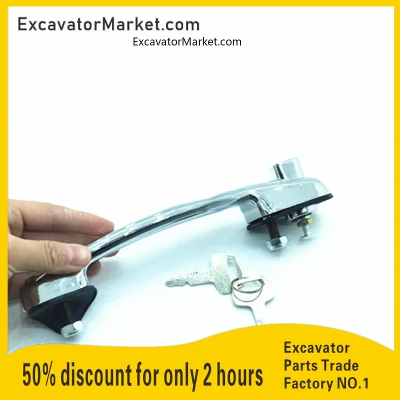 

Hyundai R60-7 Excavator Accessories Cab Door Lock Assembly Outer Handle Outer Handle High-Quality Excavator Parts