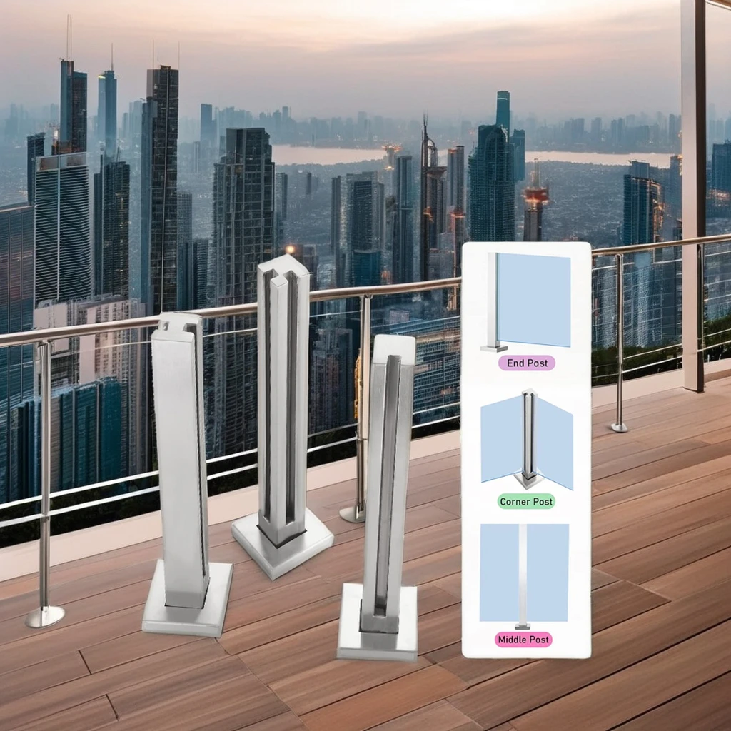 تخصيص تصاميم عمود الدرابزين درابزين الشرفة القابل للتخصيص مع SS 304 316