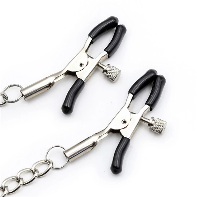 Erotic adult nipple clip nipple genital chain Adjustable clamps sex toy Fetish SM bondage Jewellery women adult breast fed clamp