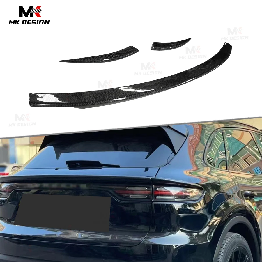 

Carbon Fiber Rear Trunk Spoiler Middle Wing For Porsche Macan 2014-2023 Rear Trunk Trim Car Accessories