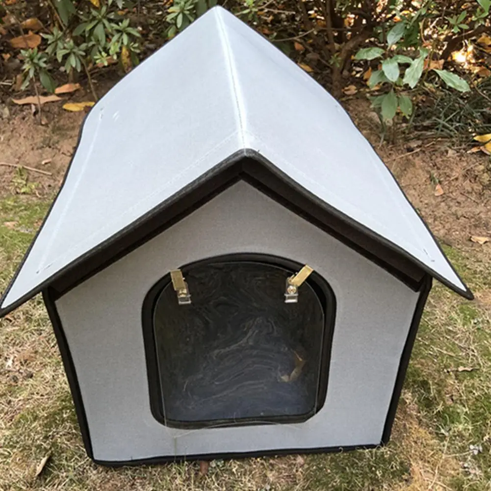 Collapsible Waterproof Cat Little Kennel for Outdoor Villa Outdoor Pet House for Dog Shelter for Outdoor